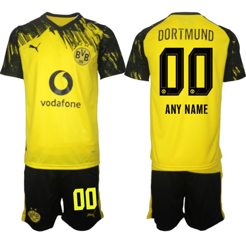 Men 2025-2026 Club Borussia Dortmund home Yellow customized Soccer Jersey->customized soccer jersey->Custom Jersey